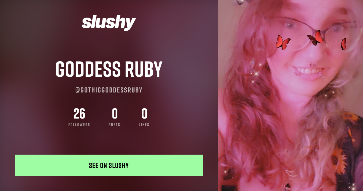 Goddess Ruby — American Cosplay Creator | Slushy