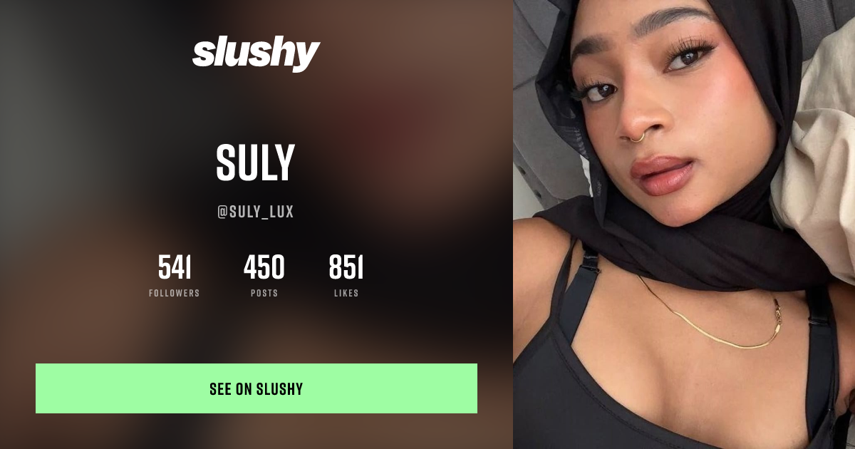 Suly (@Suly_Lux) — Netflix n' chill Creator | Slushy