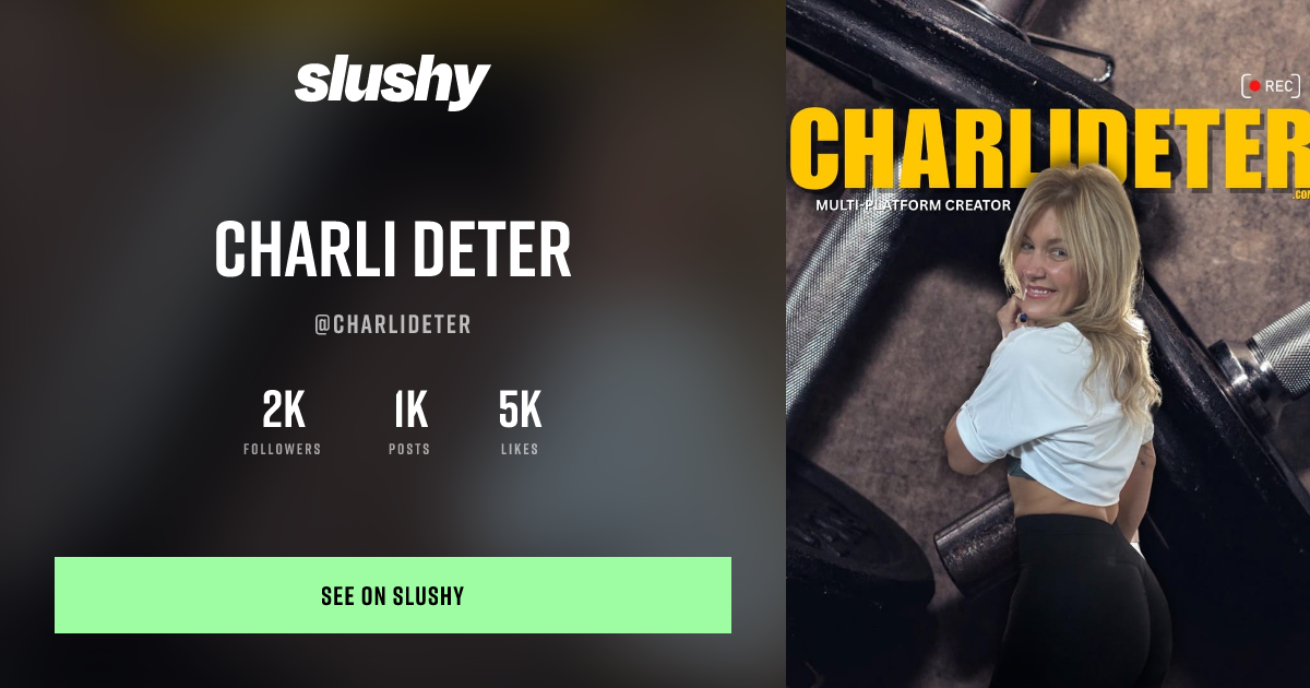 Charli Deter (@charlideter) — American Coffee Creator | Slushy